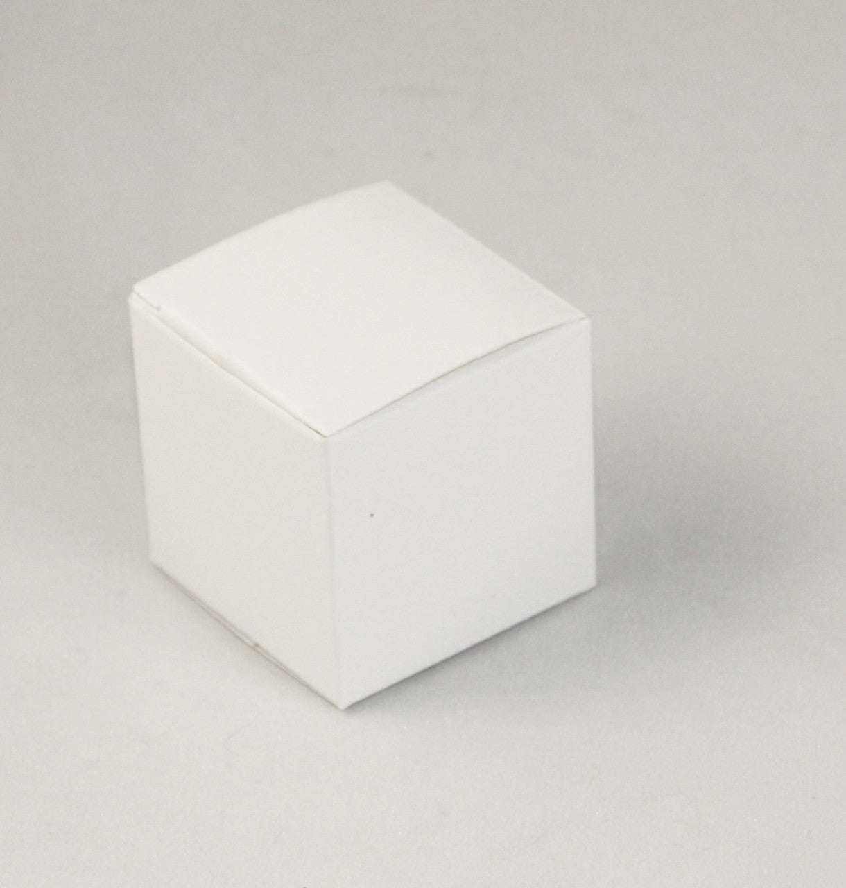 100 Pack of White 5cm Square Cube Card Gift Box