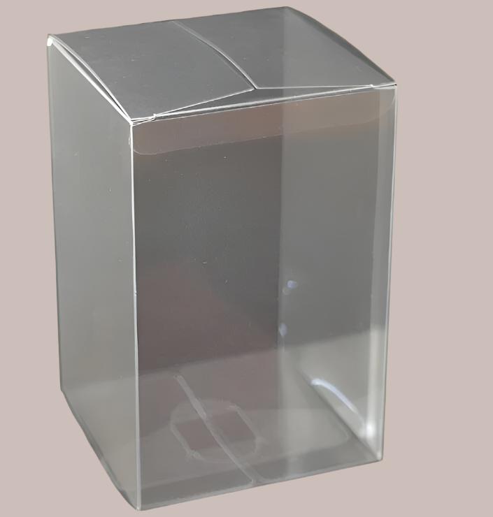 10 Pack of 8x8x10cm Clear PVC Plastic Packaging Small Boxes