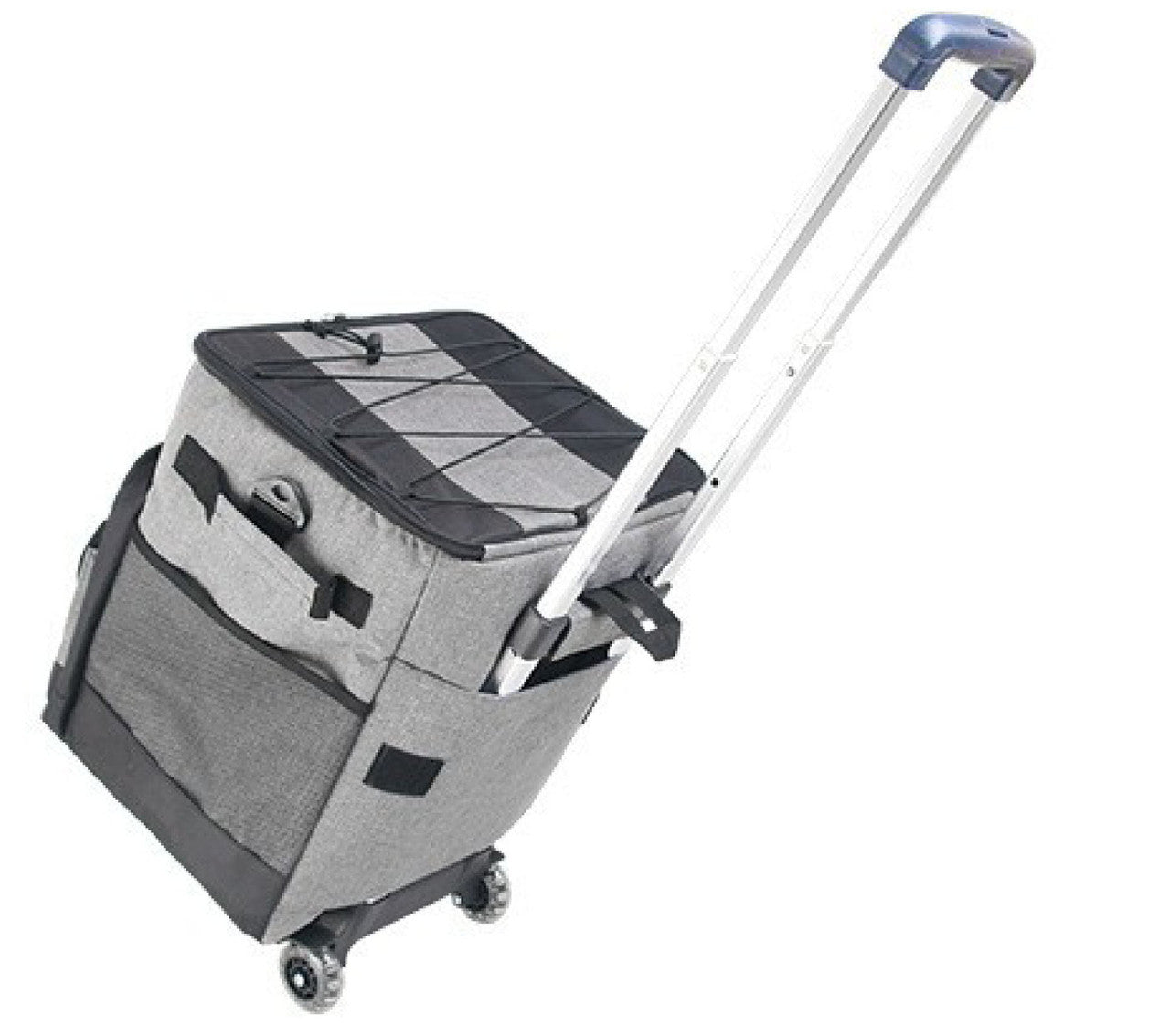 Cooler Picnic Bag Trolley Thermally Insulated - 36L - 60 cans - Grey