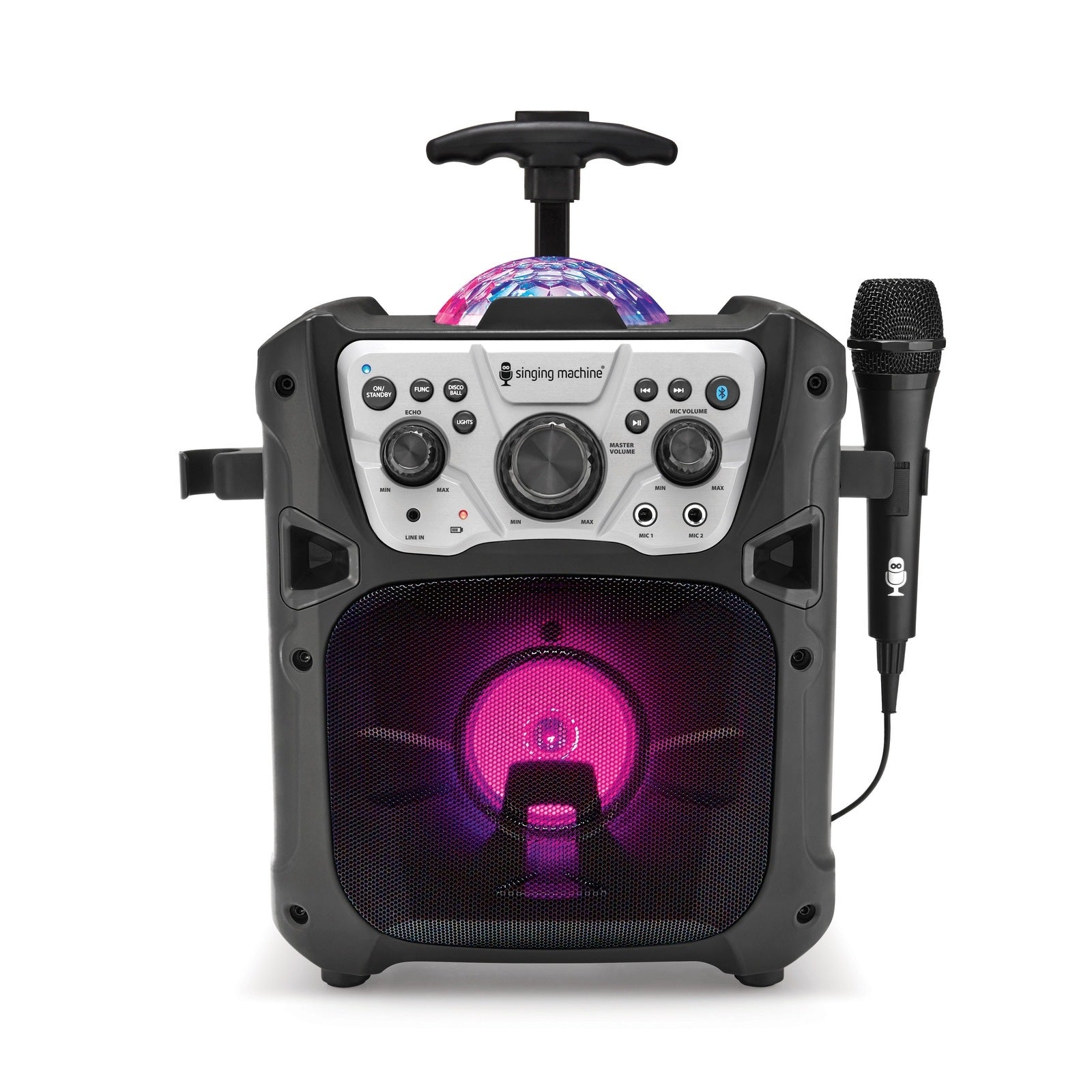 Singing Machine Mini Fiesta Bluetooth Karaoke with Light Show