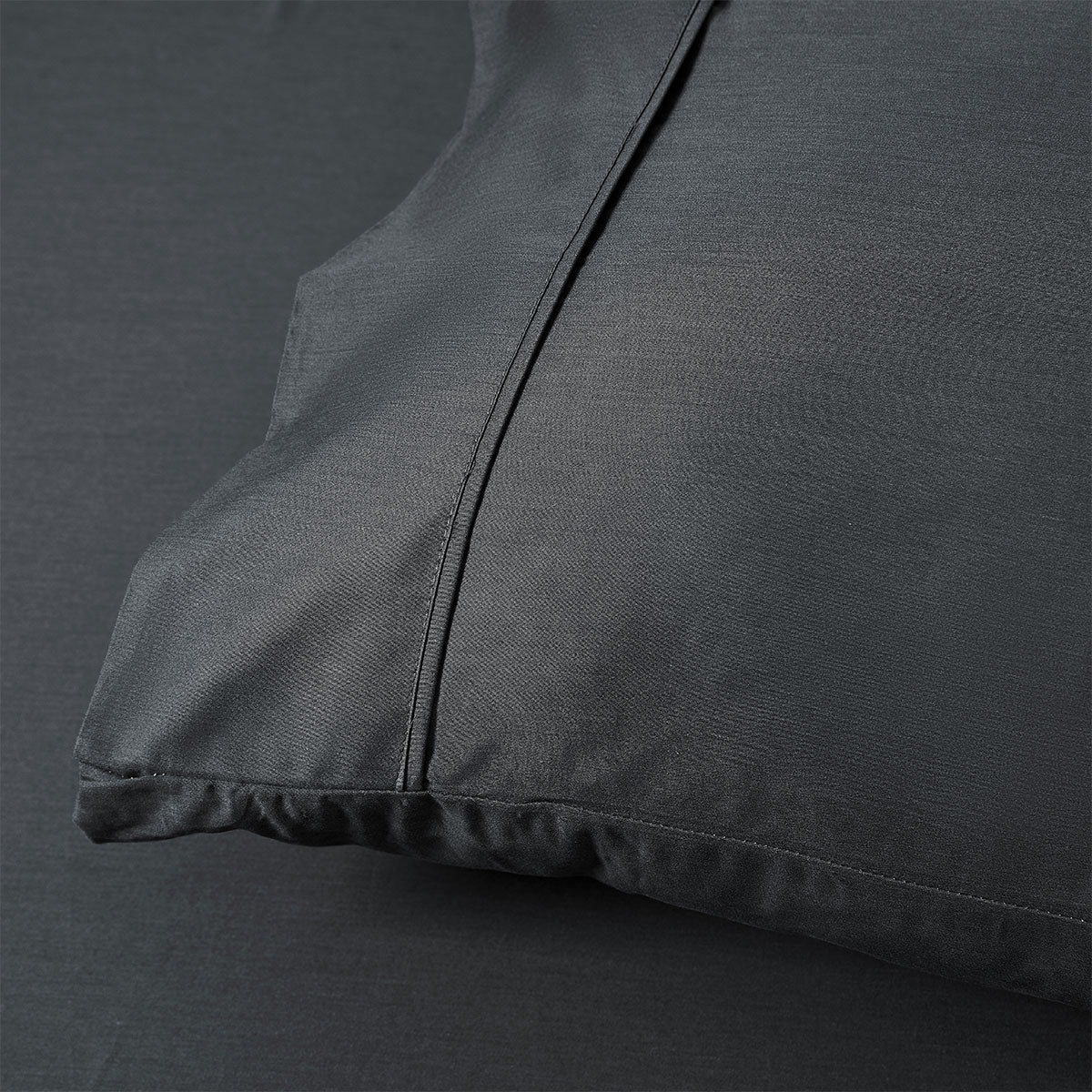 Accessorize 400TC Charcoal Bamboo Cotton Sheet Set 40cm Wall Queen