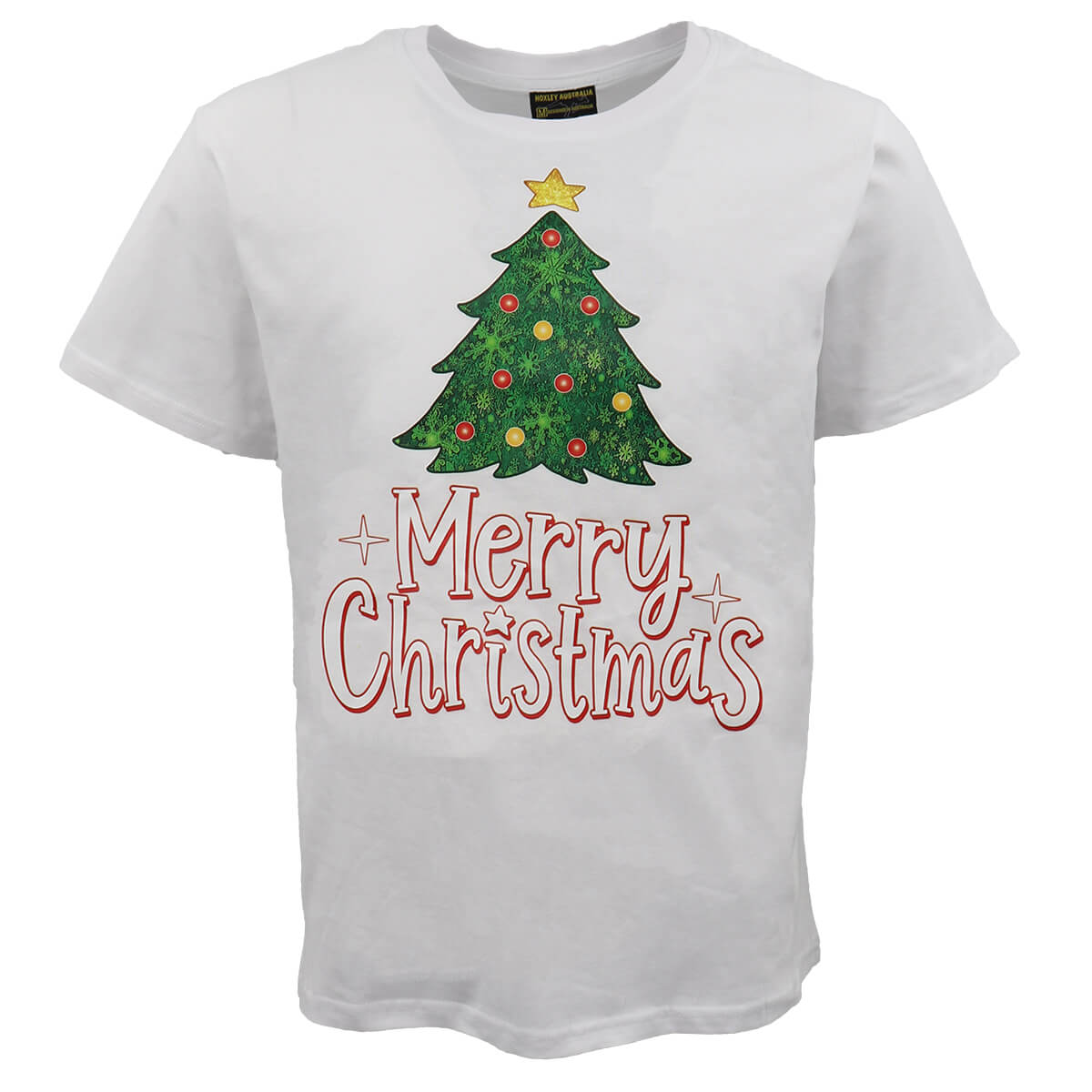 Funny Adult Xmas Christmas T Shirt 100% Cotton Tree (White) B, S