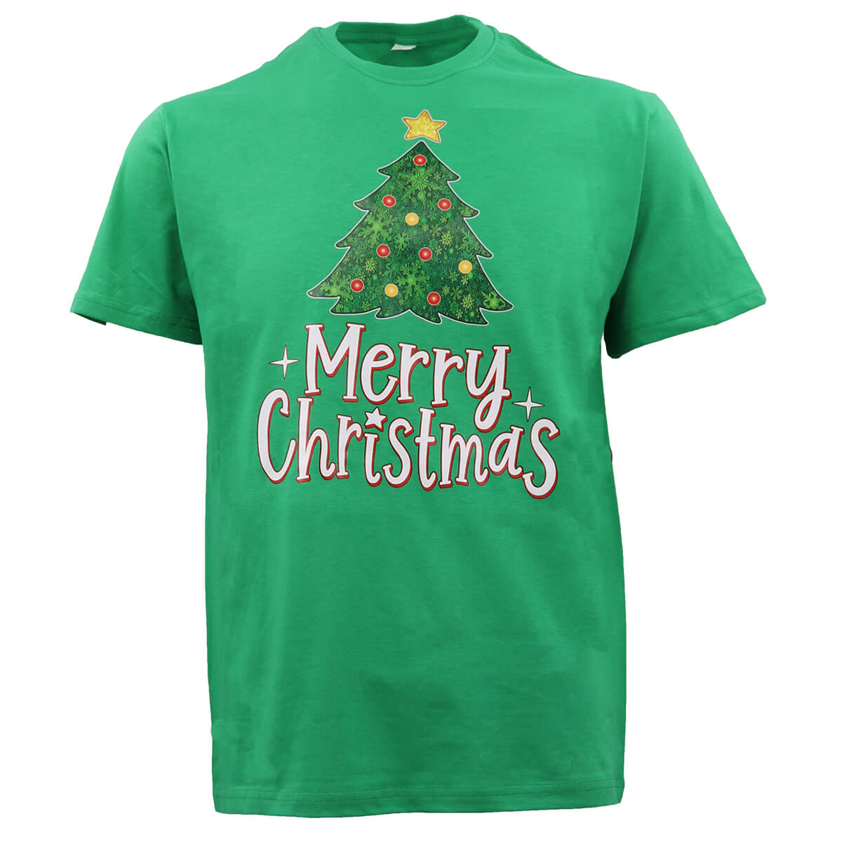 Funny Adult Xmas Christmas T Shirt 100% Cotton Tree (Green), L