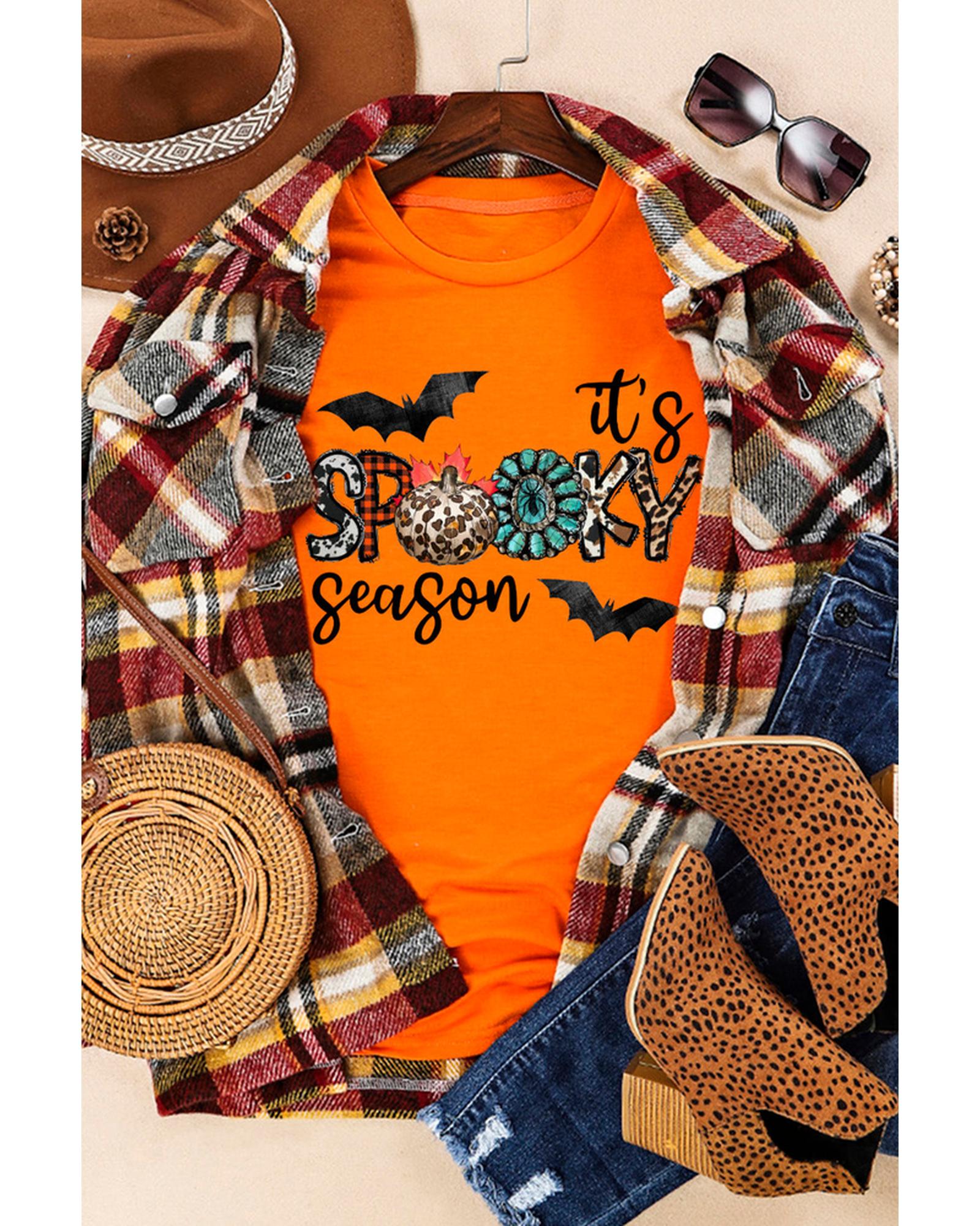 Azura Exchange Spooky Season Graphic Print T-Shirt - L