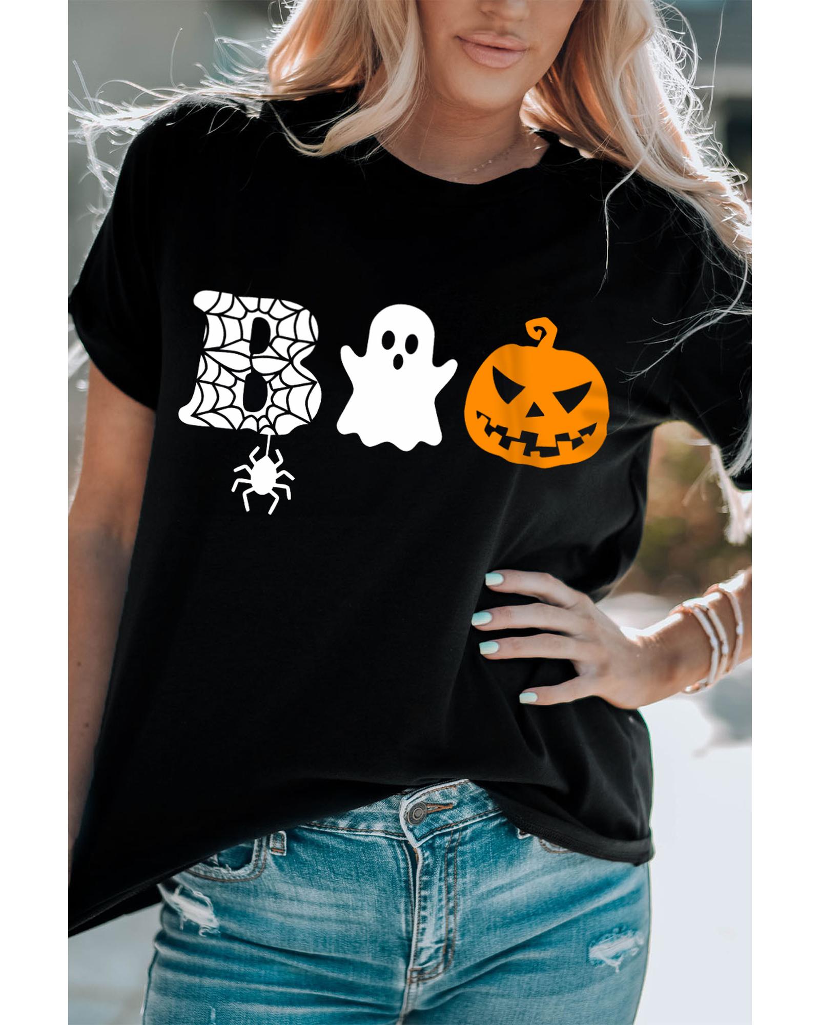 Azura Exchange Halloween Graphic Print T-Shirt - L