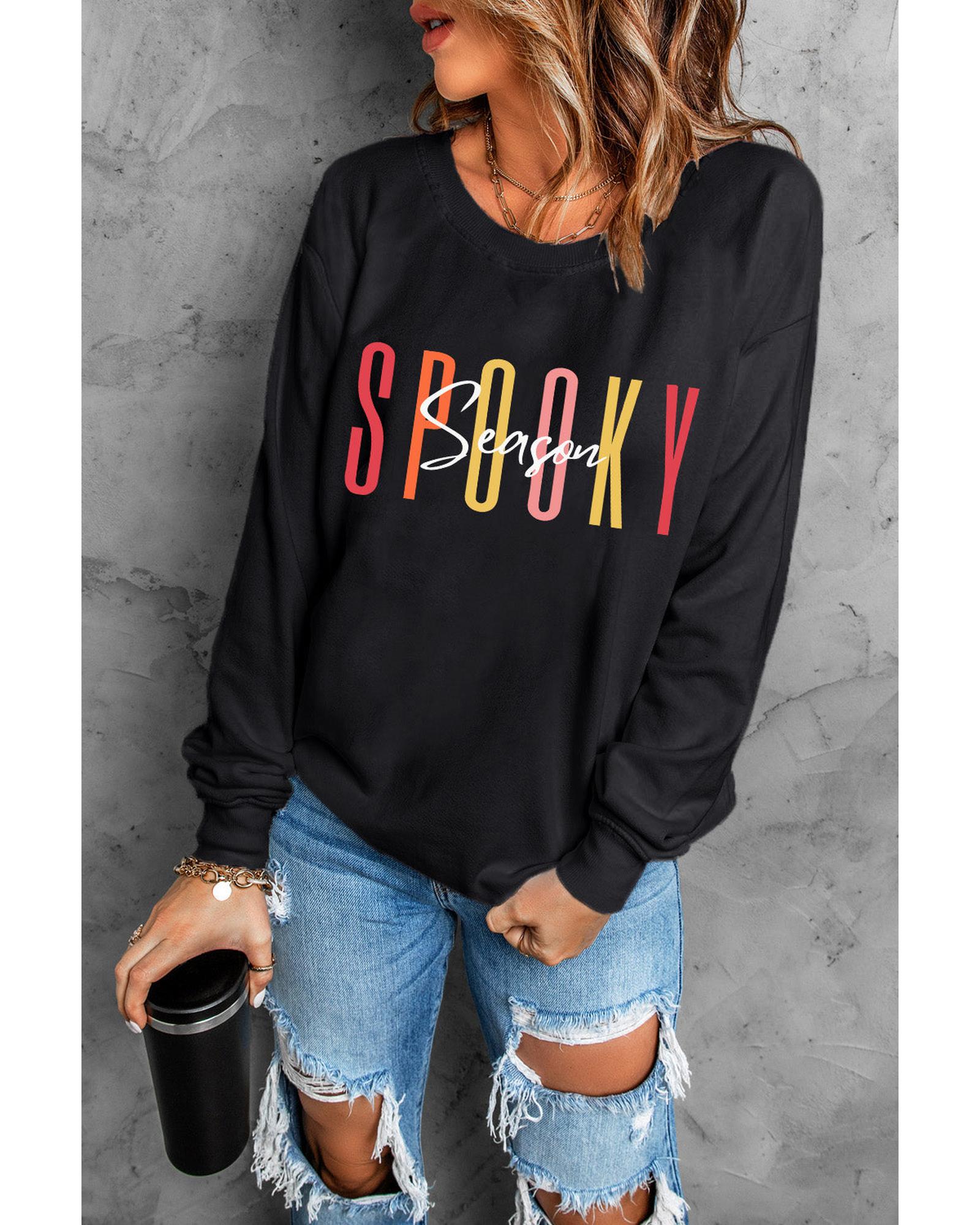 Azura Exchange Spooky Season Halloween Graphic Sweatshirt - L