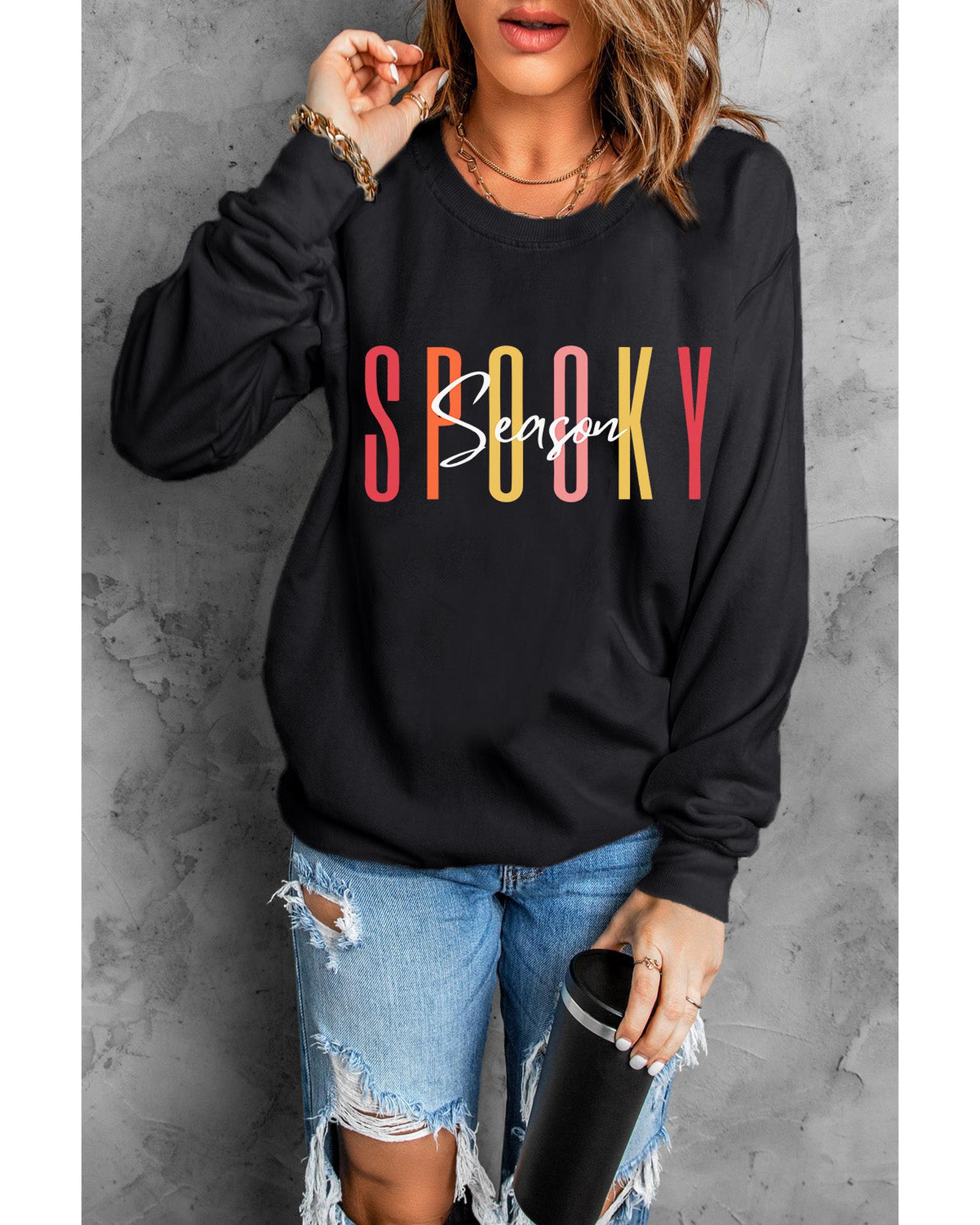 Azura Exchange Spooky Season Halloween Graphic Sweatshirt - S