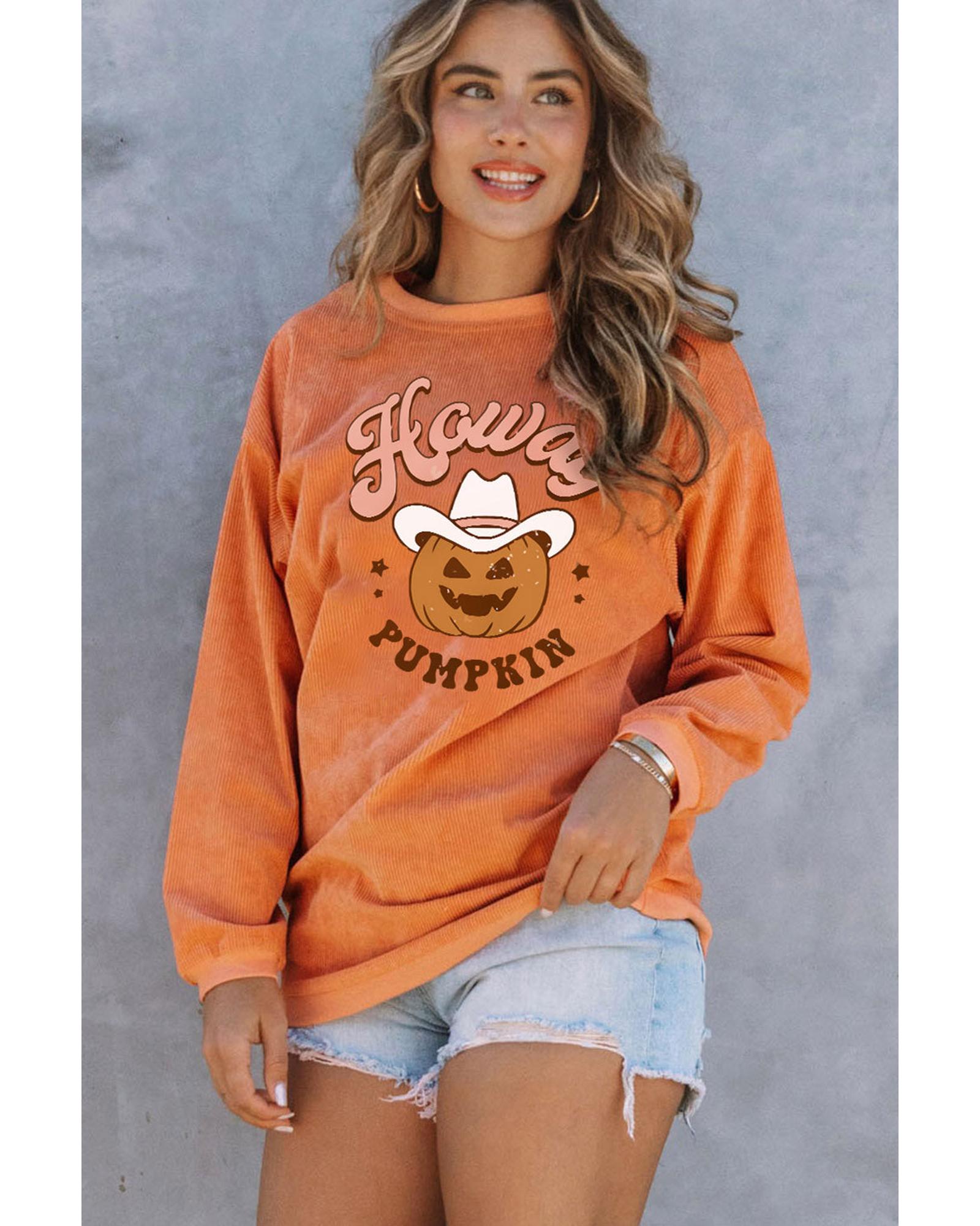 Azura Exchange Howdy Pumpkin Halloween Graphic Sweatshirt - 2XL