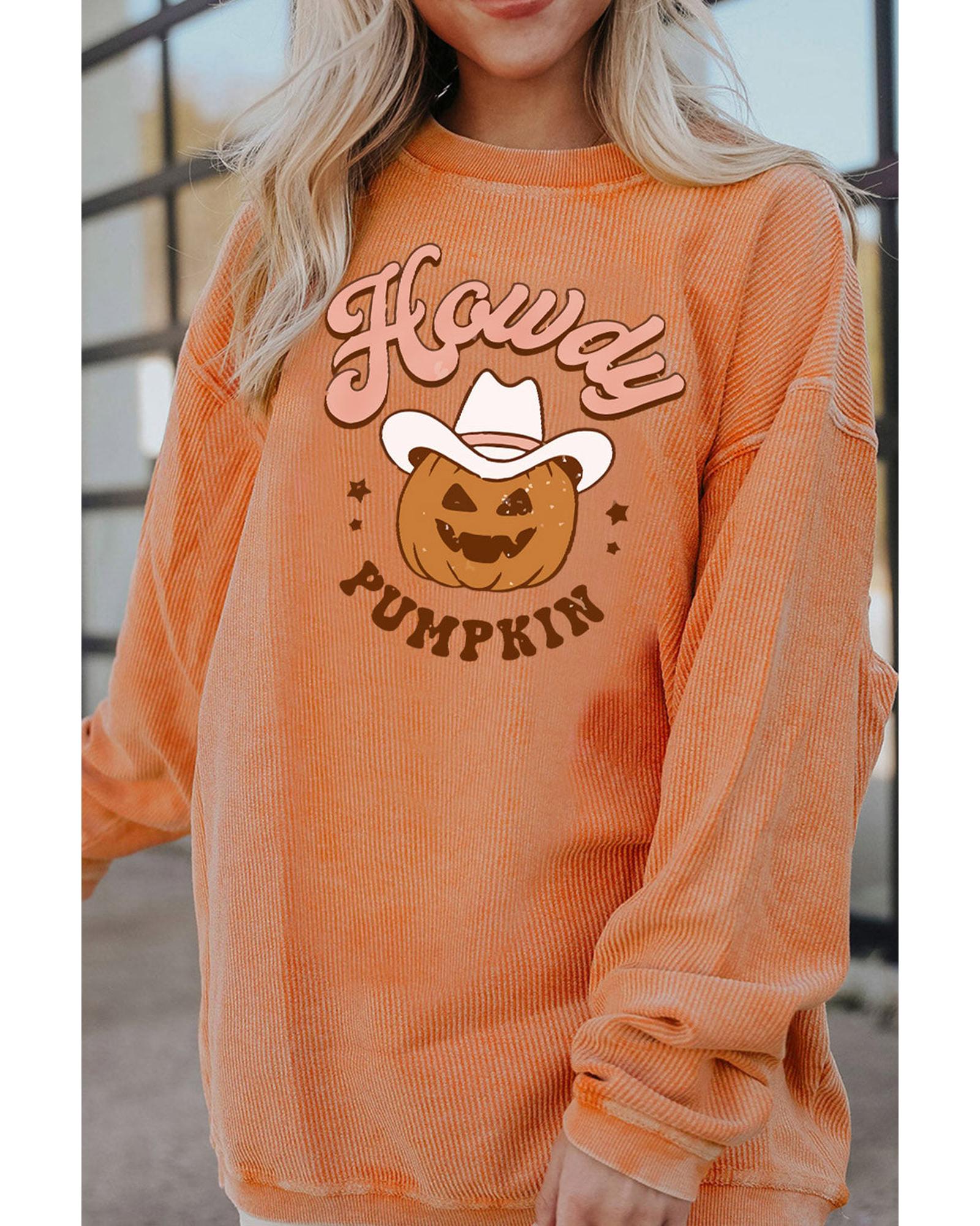 Azura Exchange Howdy Pumpkin Halloween Graphic Sweatshirt - M