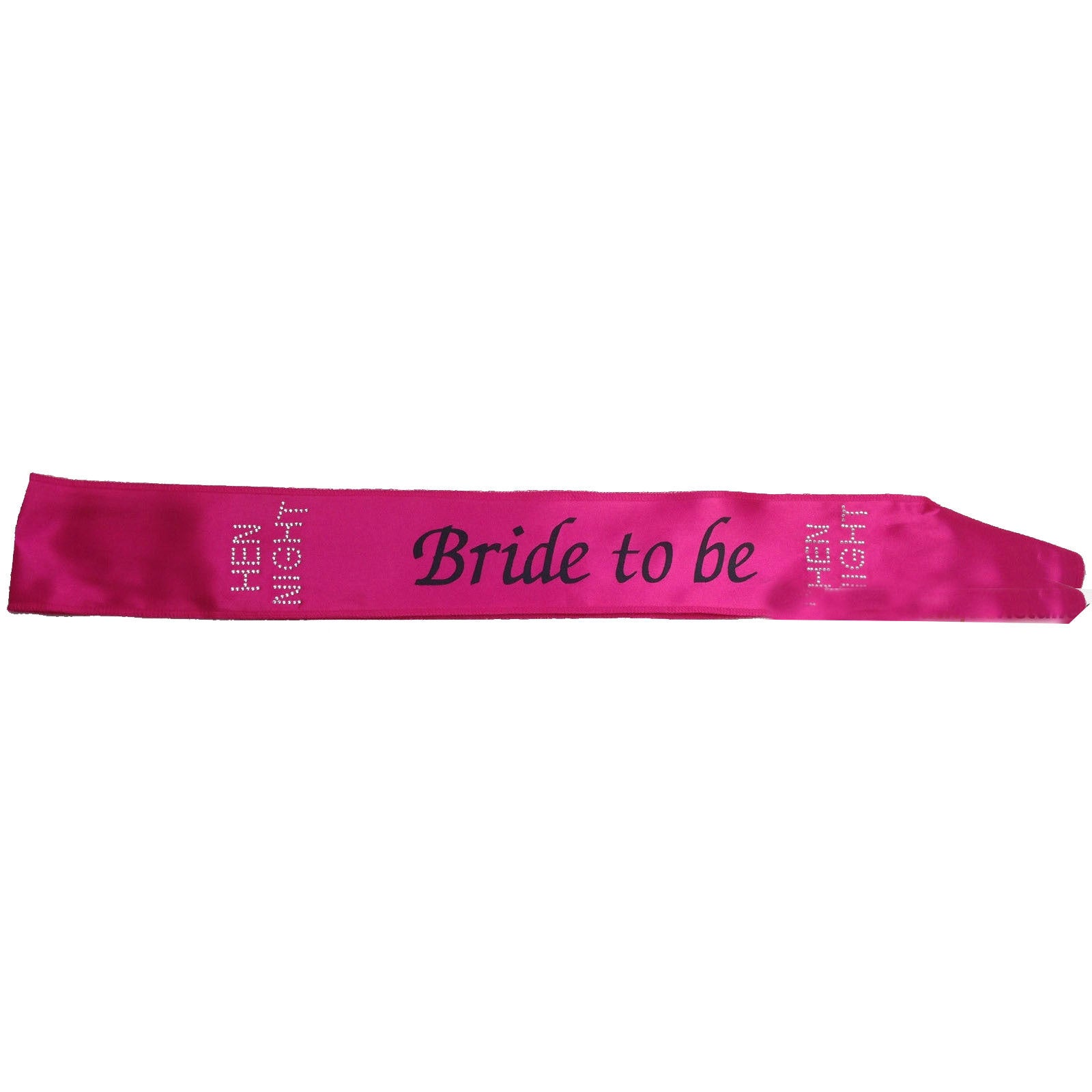 HEN'S NIGHT SASH Party Girls Wedding Bridesmaid Bridal Bride To Be Satin Sashes - Bride To Be (Dark Pink 2)