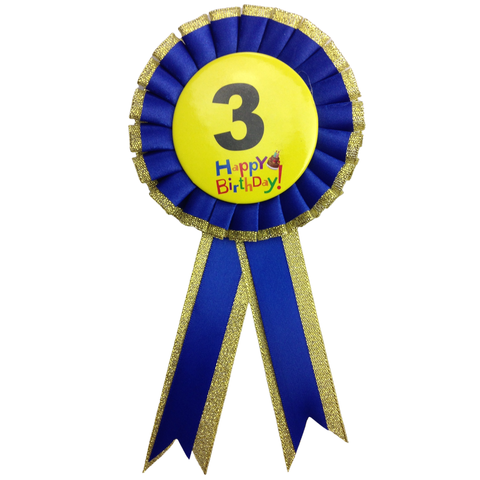 BIRTHDAY BADGE Party Favour Award Rosette Fancy Dress Girls Boys Childrens Kids -