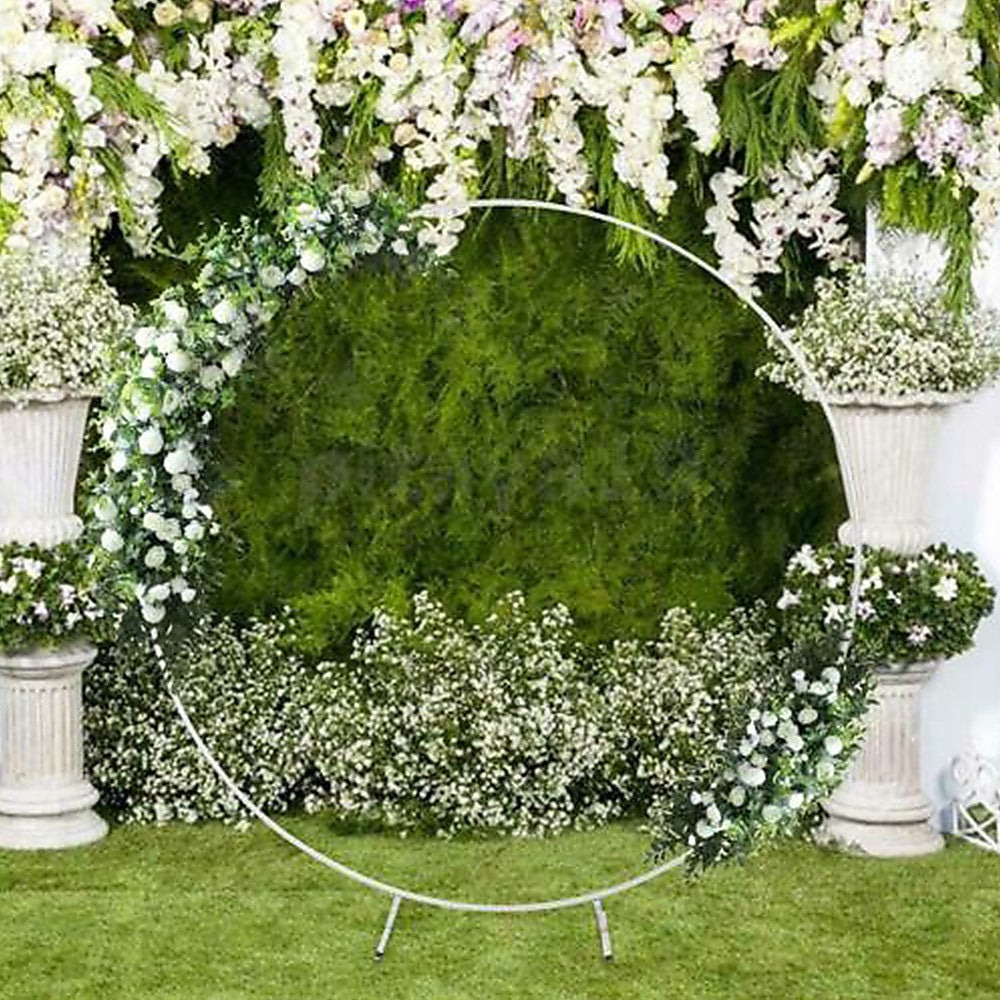 2M Wedding Hoop Round Circle Arch Backdrop Flower Display Stand Frame Background