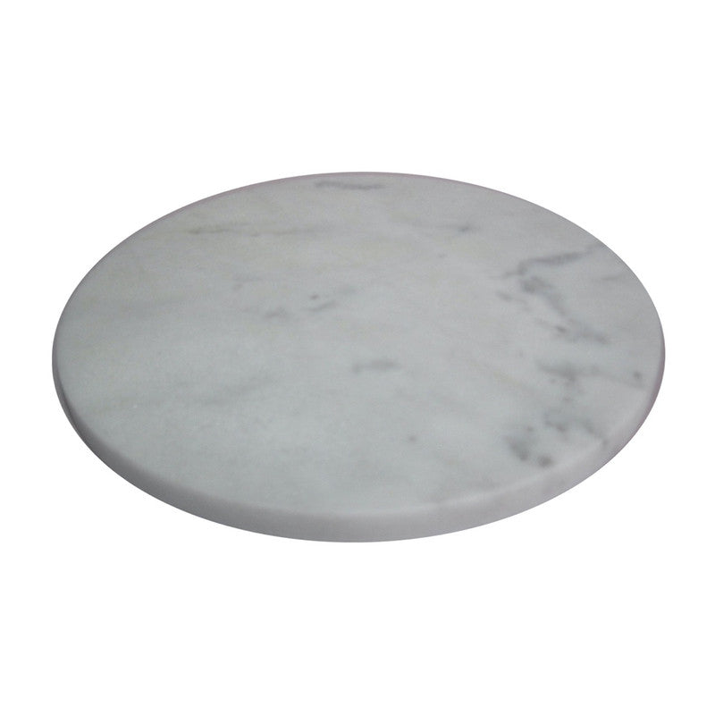 Marble Cheeseboard White Round 30cm