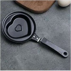 Heart Shape Mini Frypan, non-stick FUN product, cook HEART shaped eggs