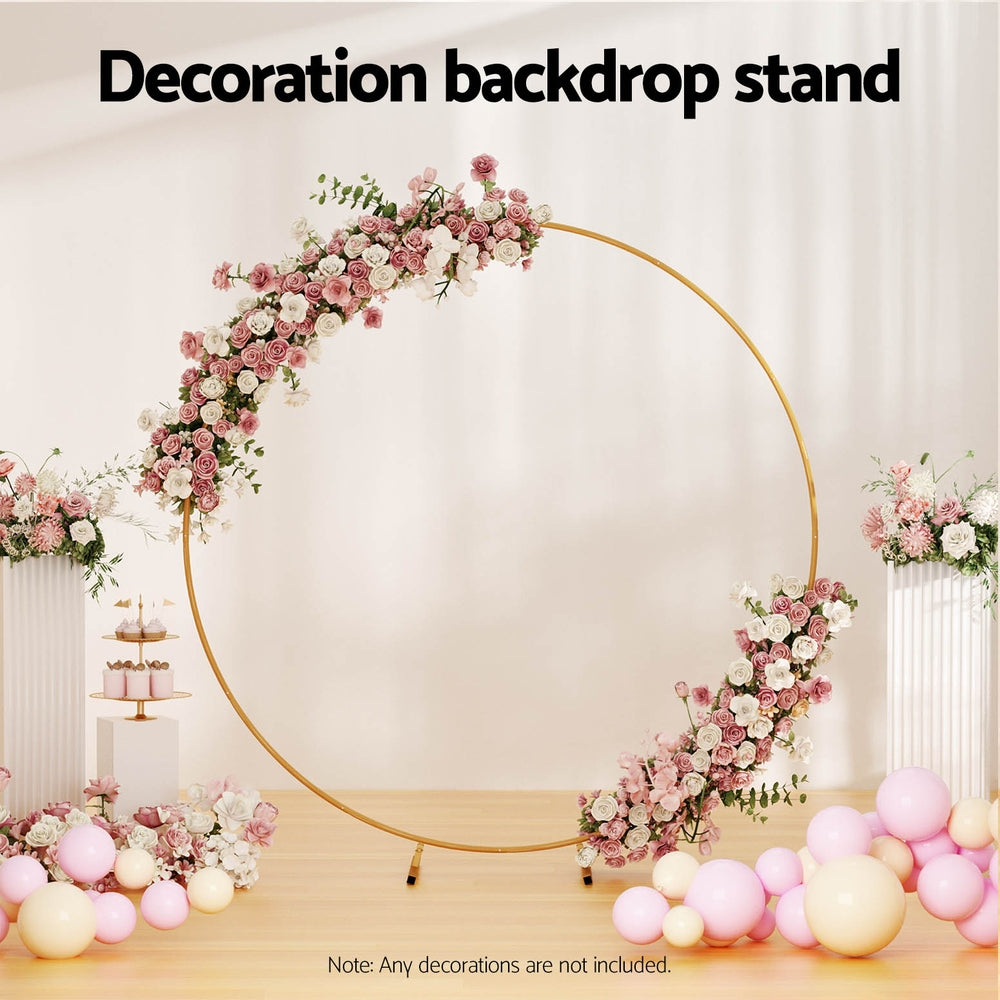 2M Round Background Stand Decoration Party Flower Balloon Display