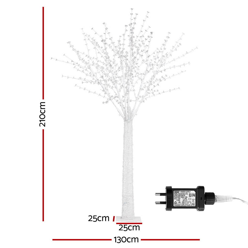 Jingle Jollys Christmas Tree 2.1m 780 LED Lights Cherry Blossom Trees Xmas Decor