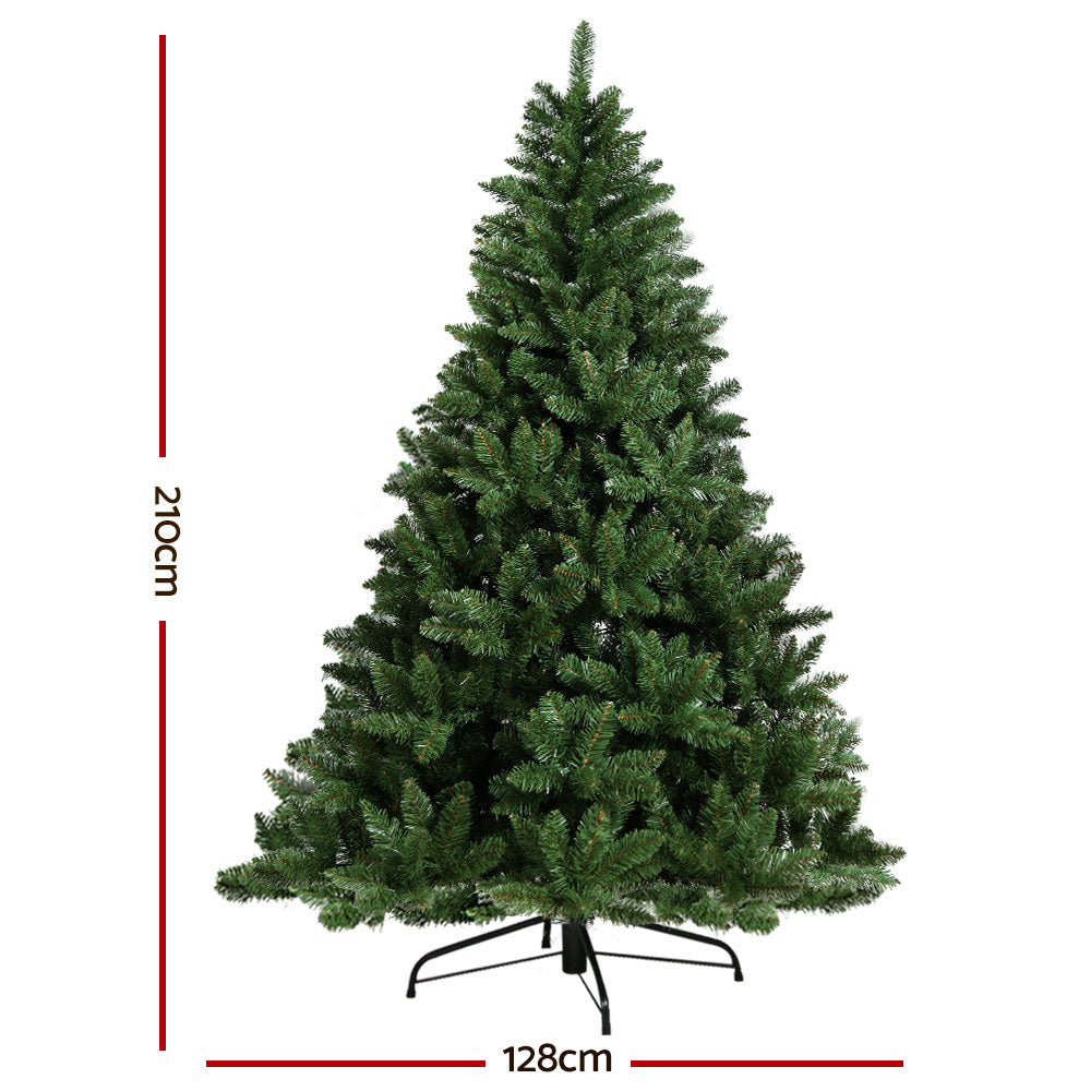 Jingle Jollys Christmas Tree 2.1m Green Xmas Tree Decorations 905 Tips