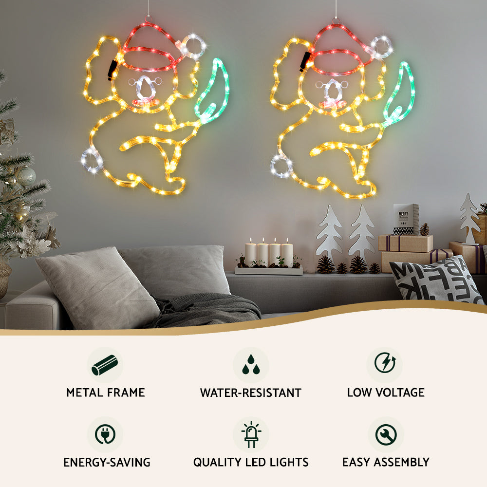 Jingle Jollys Christmas Lights 48cm Motif 216 LED Rope Light Outdoor Decoration