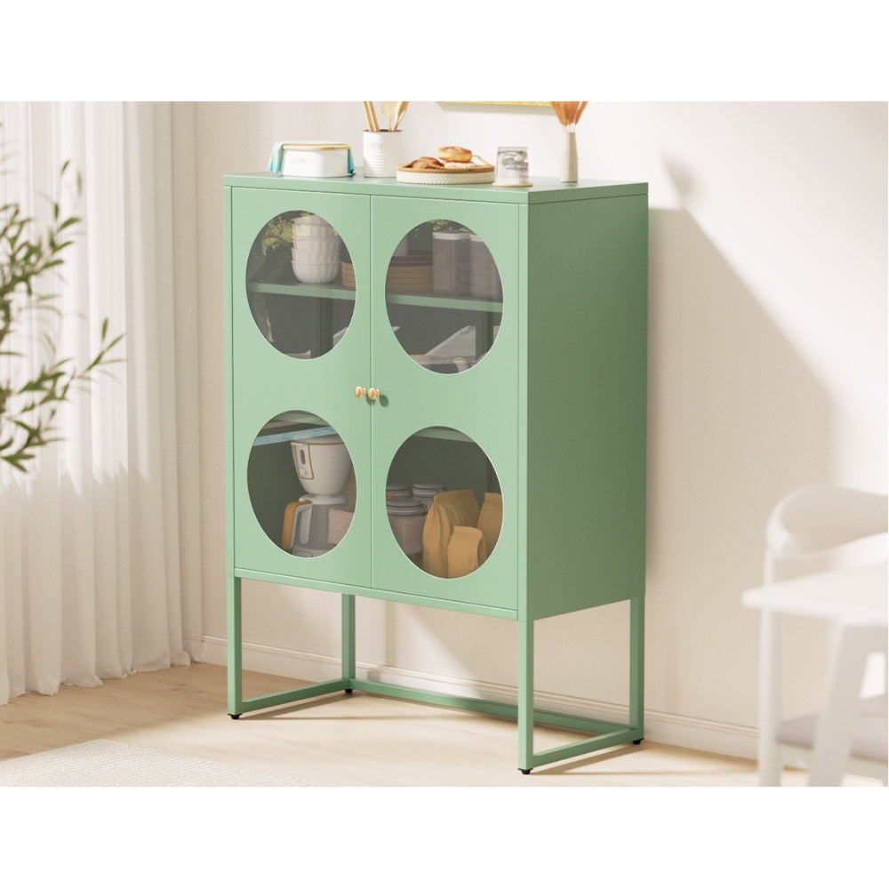 ArtissIn Buffet Sideboard Metal Cabinet - ELLA Green