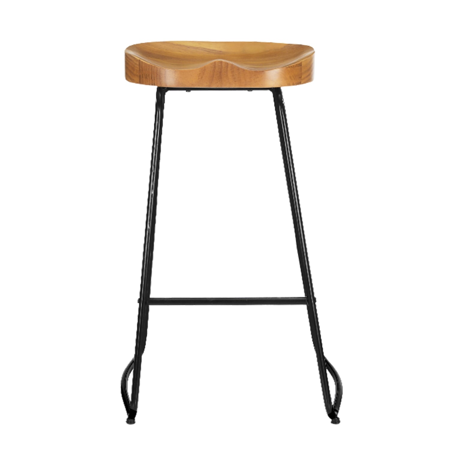 Artiss 4x Bar Stools Tractor Seat 75cm Wooden