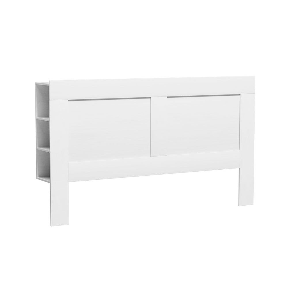 Artiss Bed Head Headboard King with Shelves - CABI White