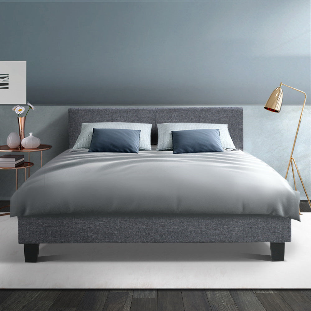 Artiss Bed Frame Double Size Grey NEO