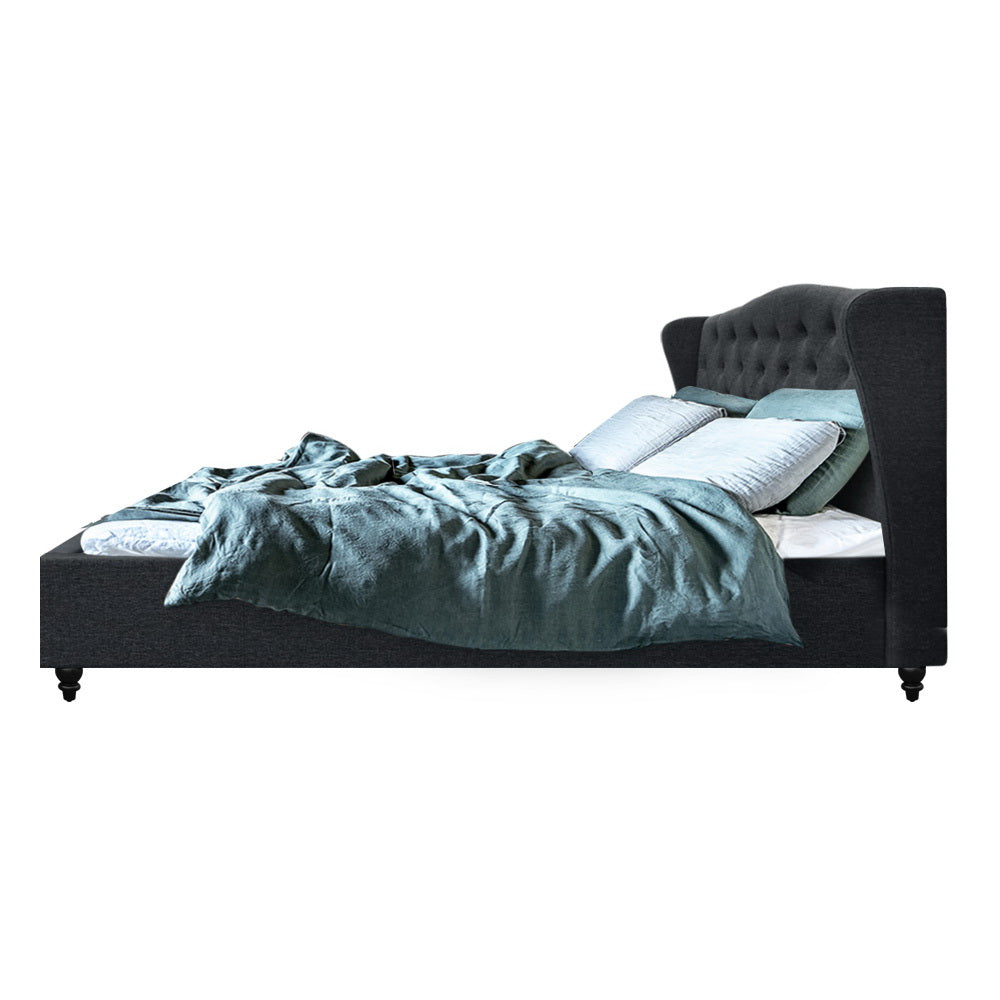 Artiss Bed Frame King Size Charcoal PIER