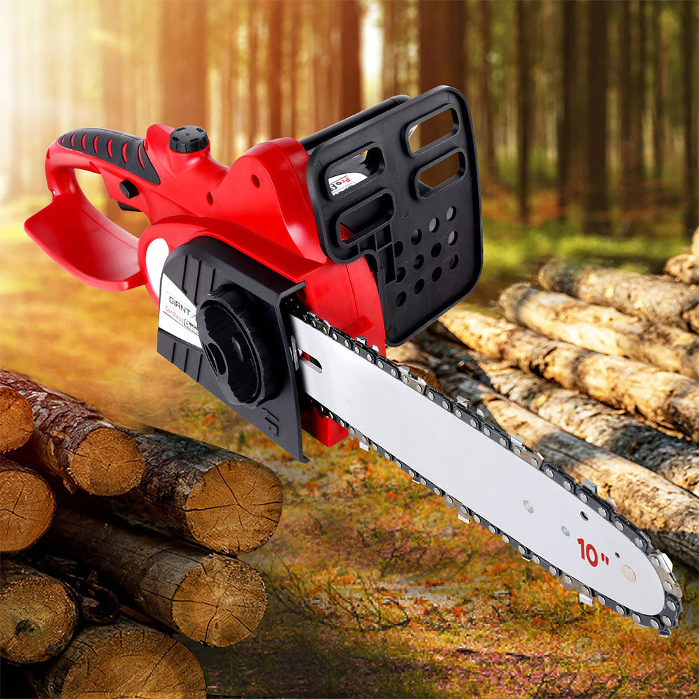 Giantz Chainsaw 10" 20V Cordless Saw Electric Battery Rechargeable,Giantz Chainsaw Electric Cordless 20V 10" Saw Wood Cutter Pruner Li-lon Battery