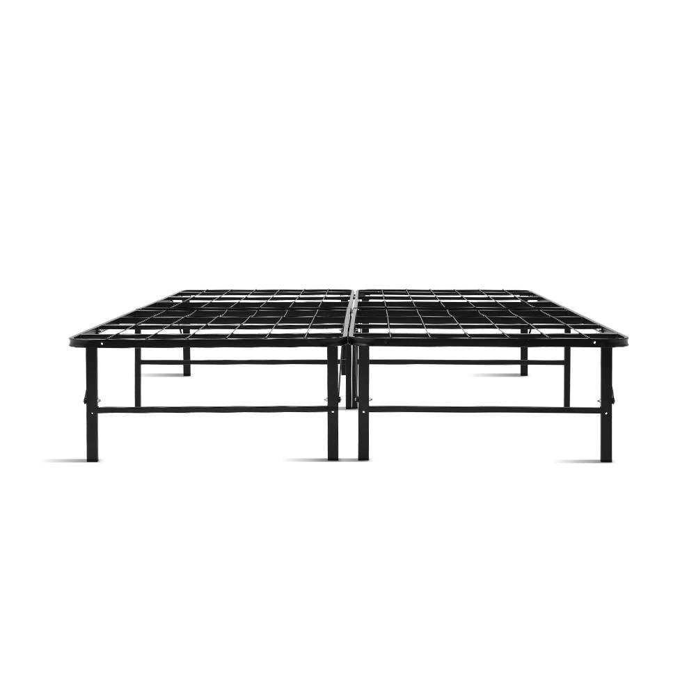 Artiss Folding Bed Frame Metal Base - Queen