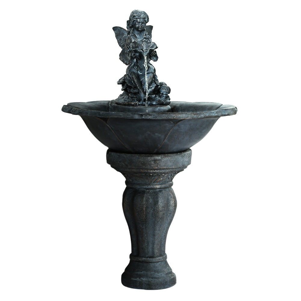 Gardeon Solar Water Feature with LED Lights Angel 94cm