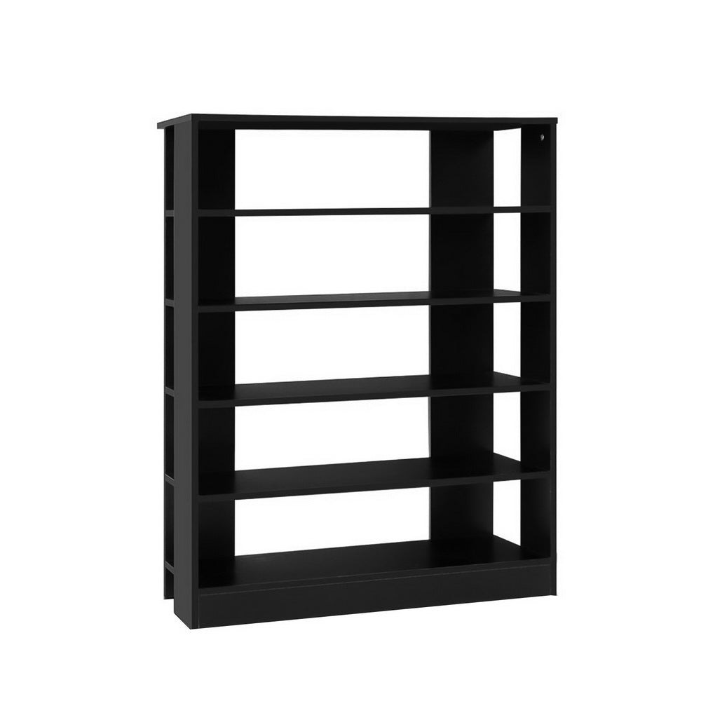 Artiss Shoe Rack 30 Pairs 6-Tier Shelf Black