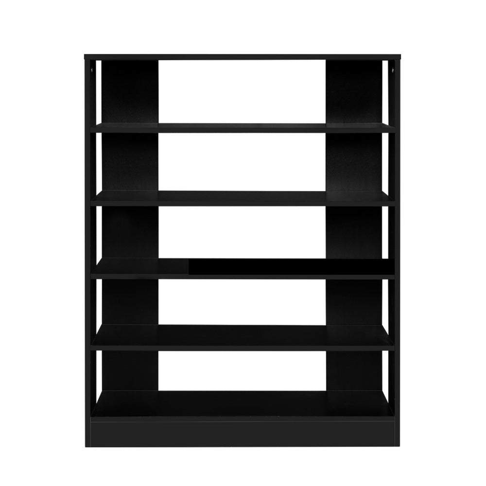 Artiss Shoe Rack 30 Pairs 6-Tier Shelf Black