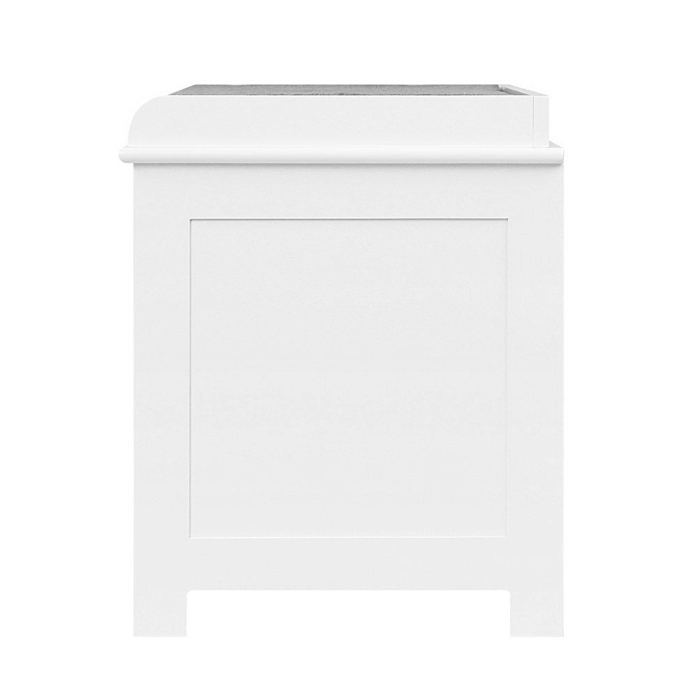 Artiss Shoe Cabinet Bench Storage Rack White Caye