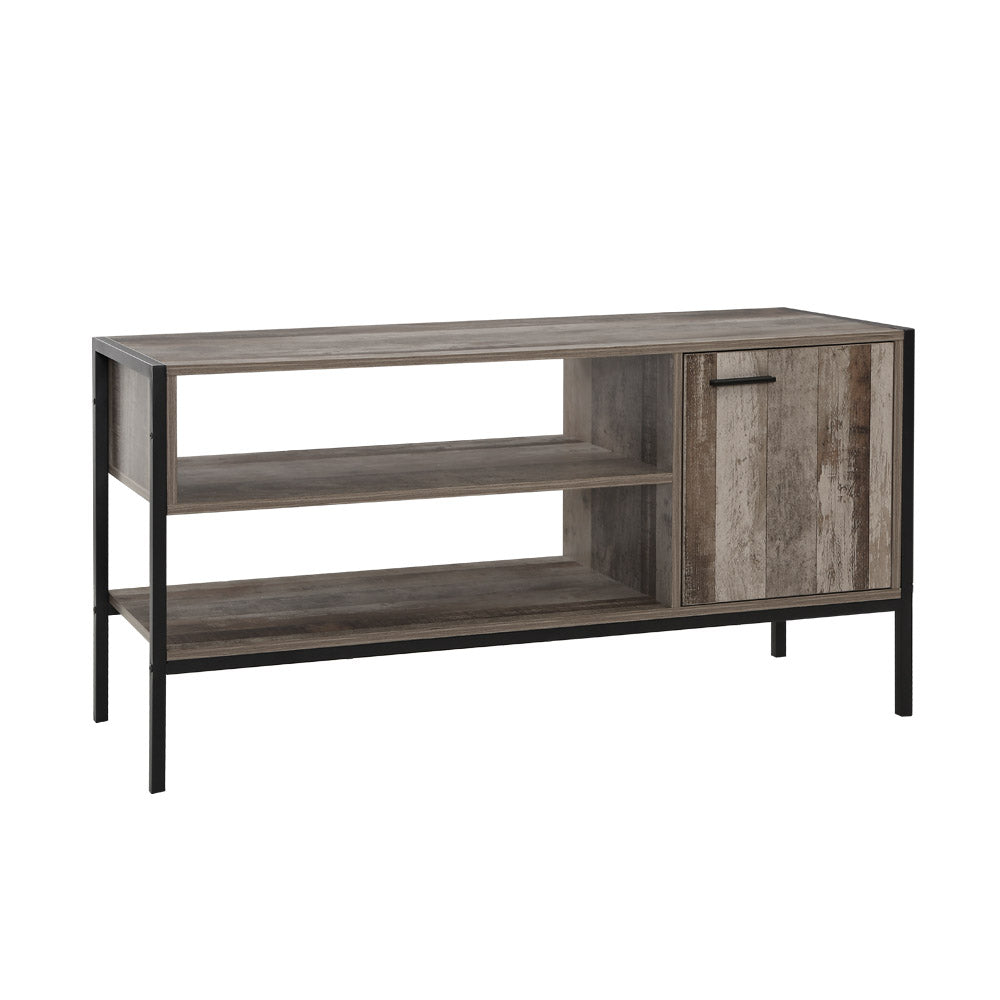 Artiss TV Cabinet Entertainment Unit Stand Storage Wood Industrial Rustic 124cm