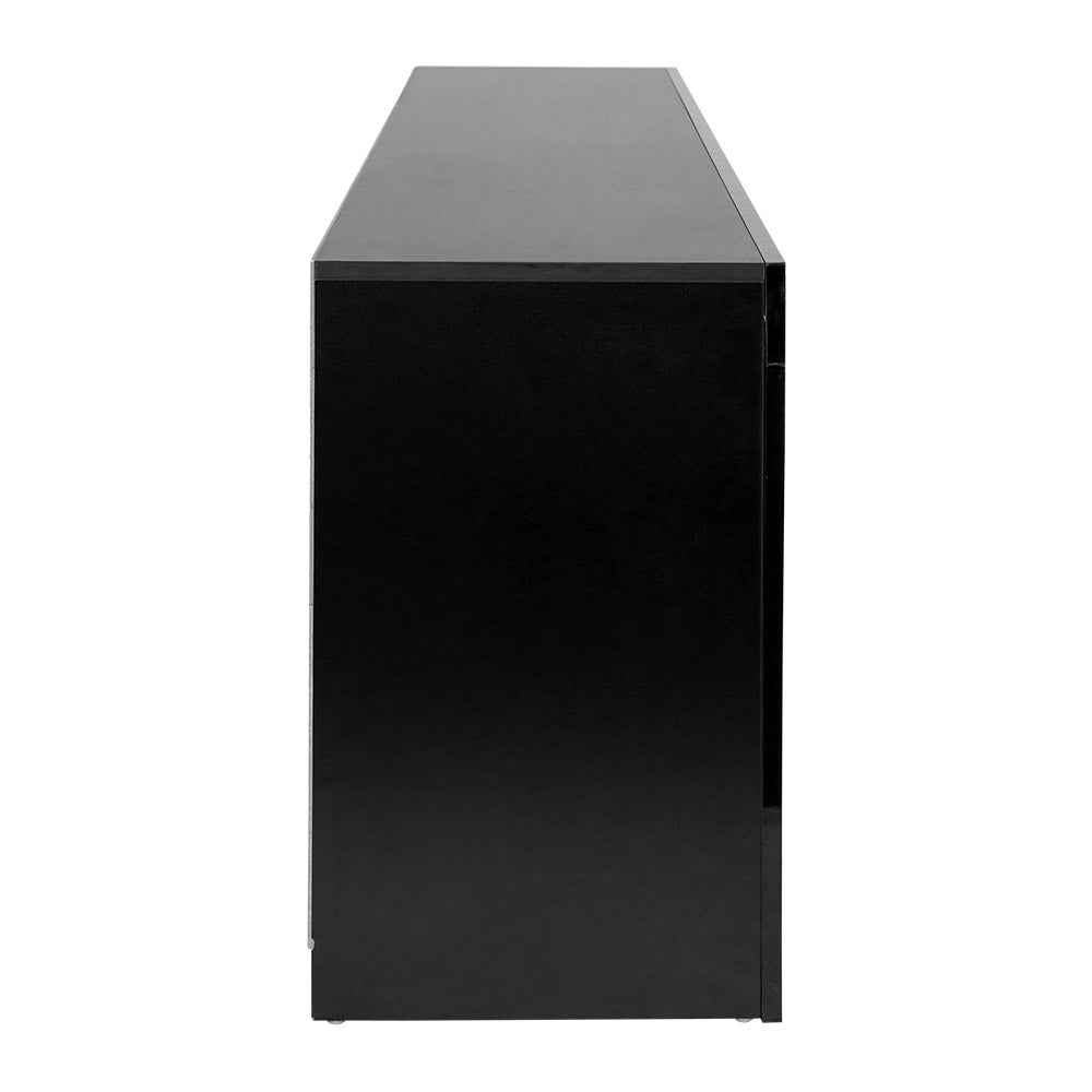 Artiss Entertainment Unit TV Cabinet LED 160cm Black Bobi