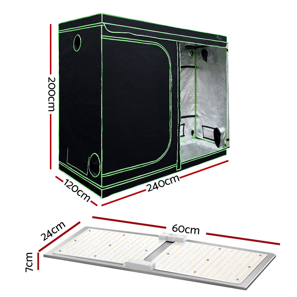 Greenfingers Grow Tent Light Kit 240x120x200CM 2200W LED Full Spectrum