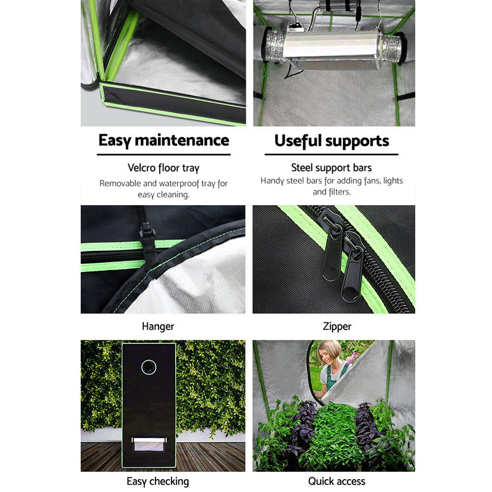 Greenfingers Grow Tent 240x120x200CM 1680D Hydroponics Kit Indoor Plant Room System