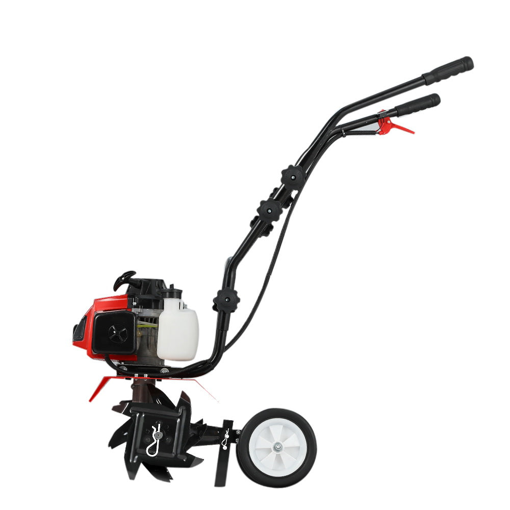 Giantz 88CC Tiller Garden Cultivator Rototiller 4 Blades Soil Plower Rotary Hoe