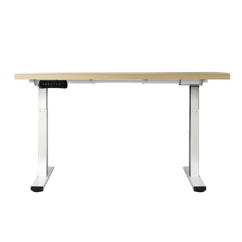 Artiss Standing Desk Motorised Dual Motor 140CM White Oak