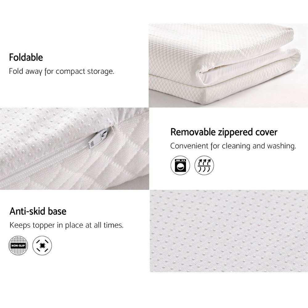 Giselle Bedding Memory Foam Mattress Topper 8cm Double