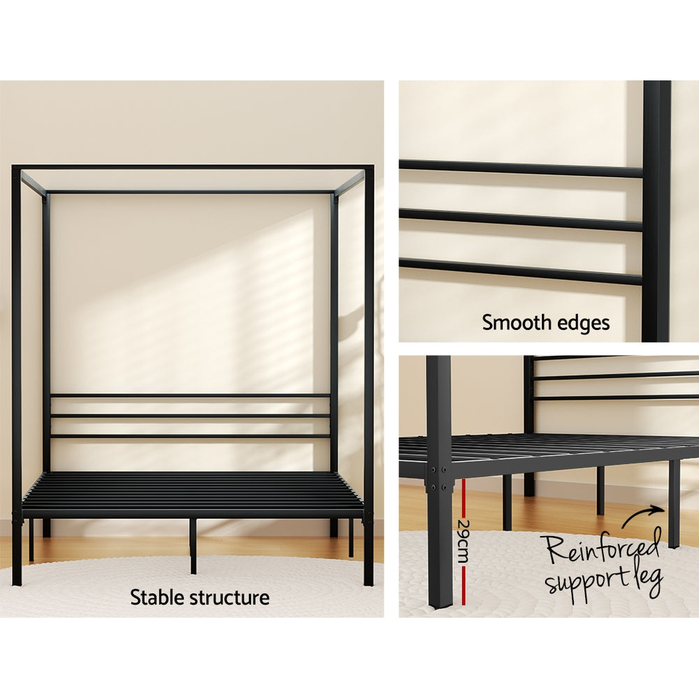 Artiss Bed Frame Double Size Metal Frame POCHY