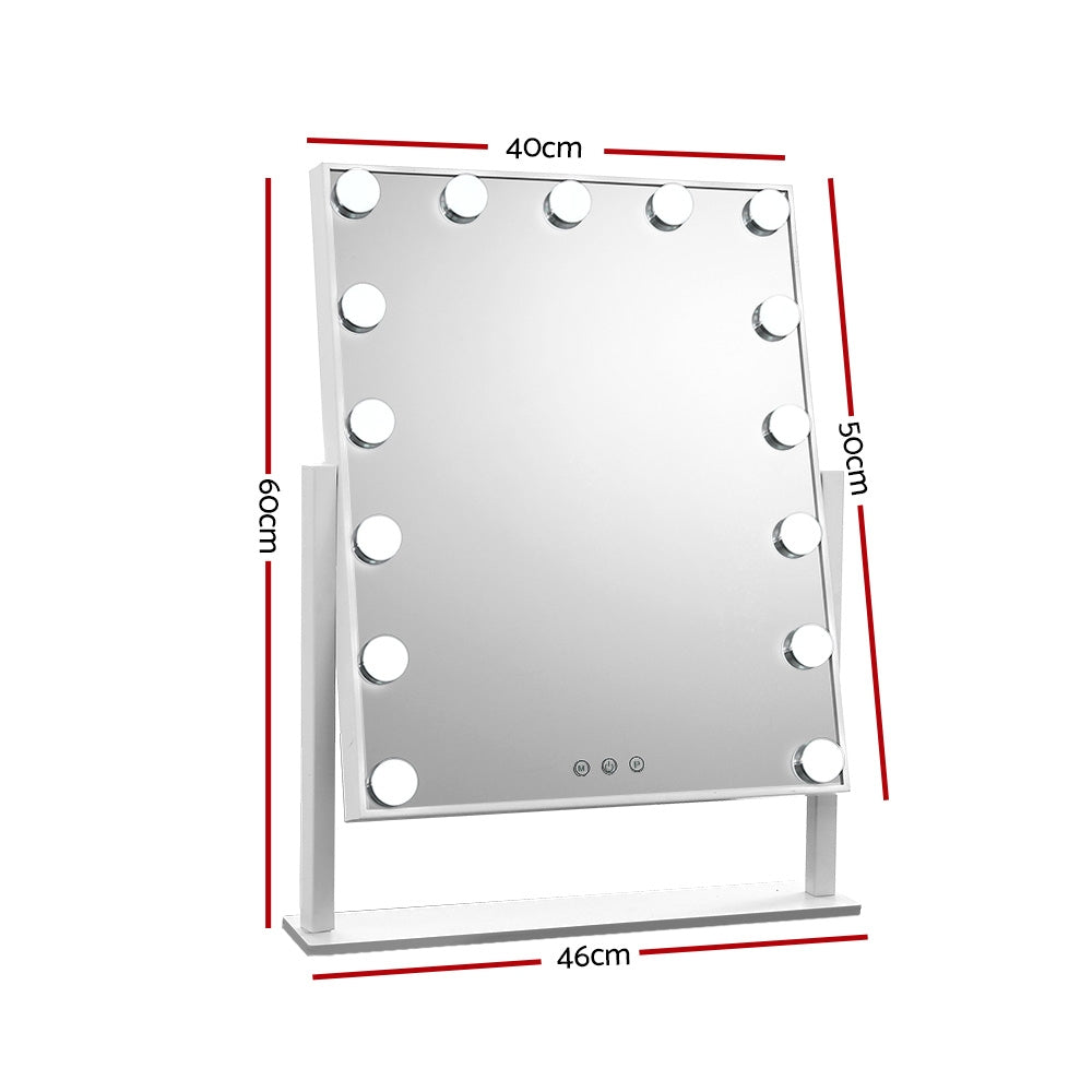 Embellir Hollywood Makeup with 15 Dimmable Bulb Lighted Dressing Mirror