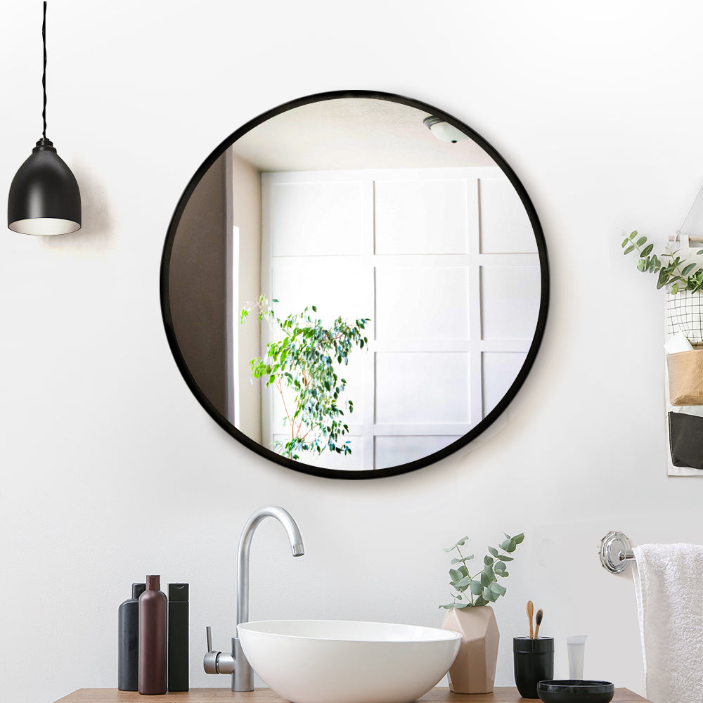 Embellir Round Wall 50cm Makeup Bathroom Mirror Frameless