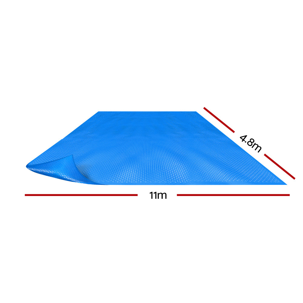 Aquabuddy Pool Cover 500 Micron 11x4.8m Swimming Pool Solar Blanket Blue