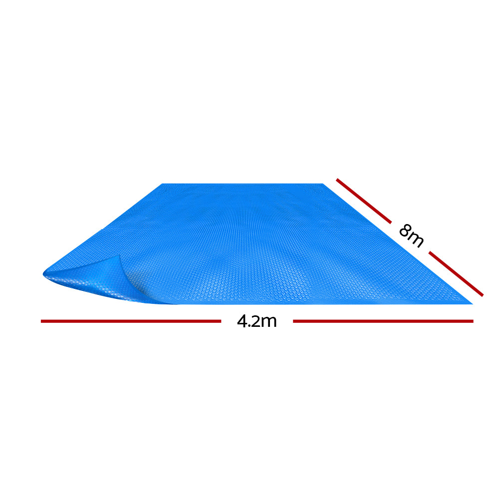 Aquabuddy Pool Cover 8x4.2m 400 Micron Swimming Pool Solar Blanket Blue