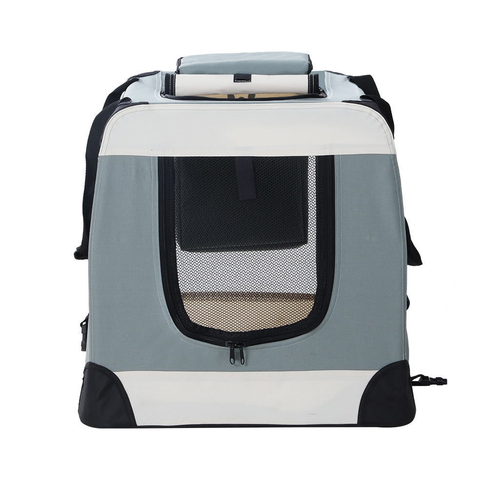 i.Pet Pet Carrier Soft Crate Dog Cat Travel 90x61CM Portable Foldable Car 2XL