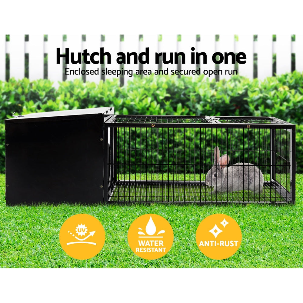 i.Pet Rabbit Cage 122x52cm Hutch Enclosure Carrier Metal