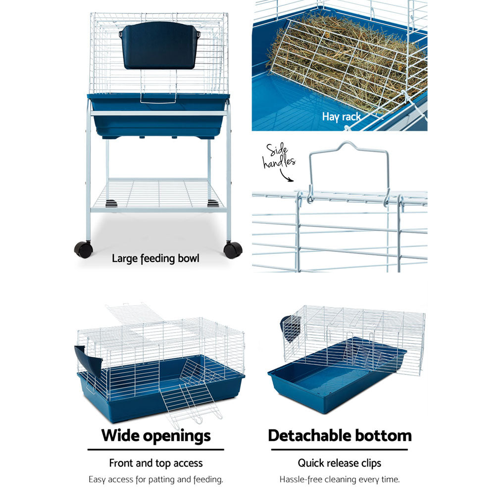 i.Pet Rabbit Cage Hutch 106cm Indoor Enclosure Carrier