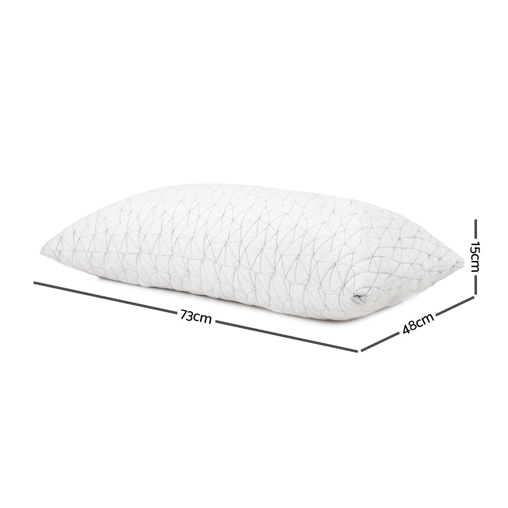 Giselle Bedding Memory Foam Pillow Single Size Twin Pack