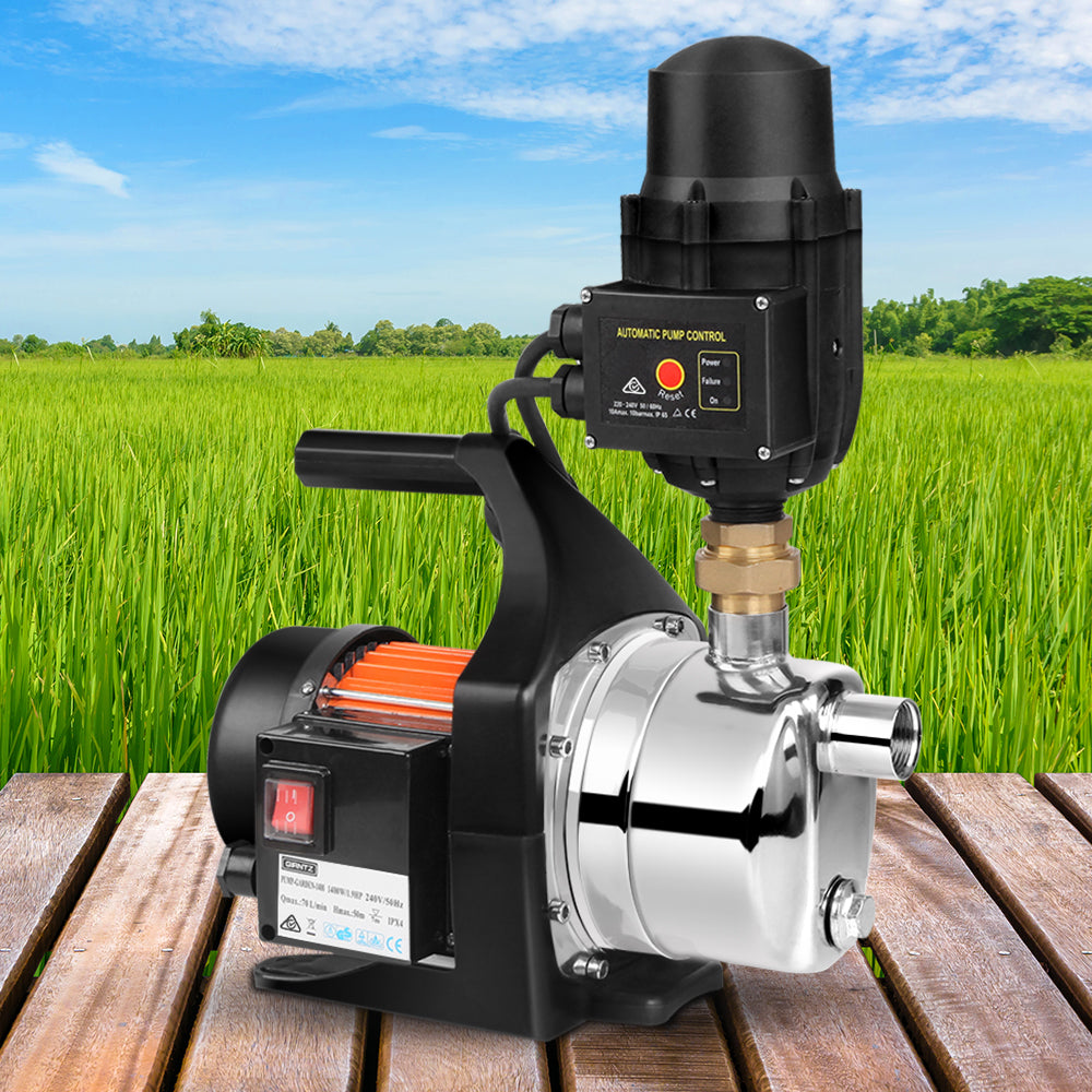 Giantz Garden Water Pump High Pressure 1500W Tank Rain Farm Irrigation House